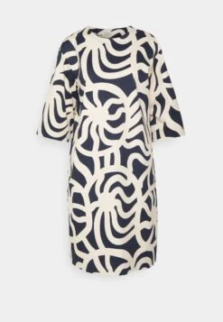 Marimekko Elen Joonas Dress - Jurk - Dark Navy, Sand -Marimekko Winkel 06552cb5fcfd469a8ffee2f062f9fb22