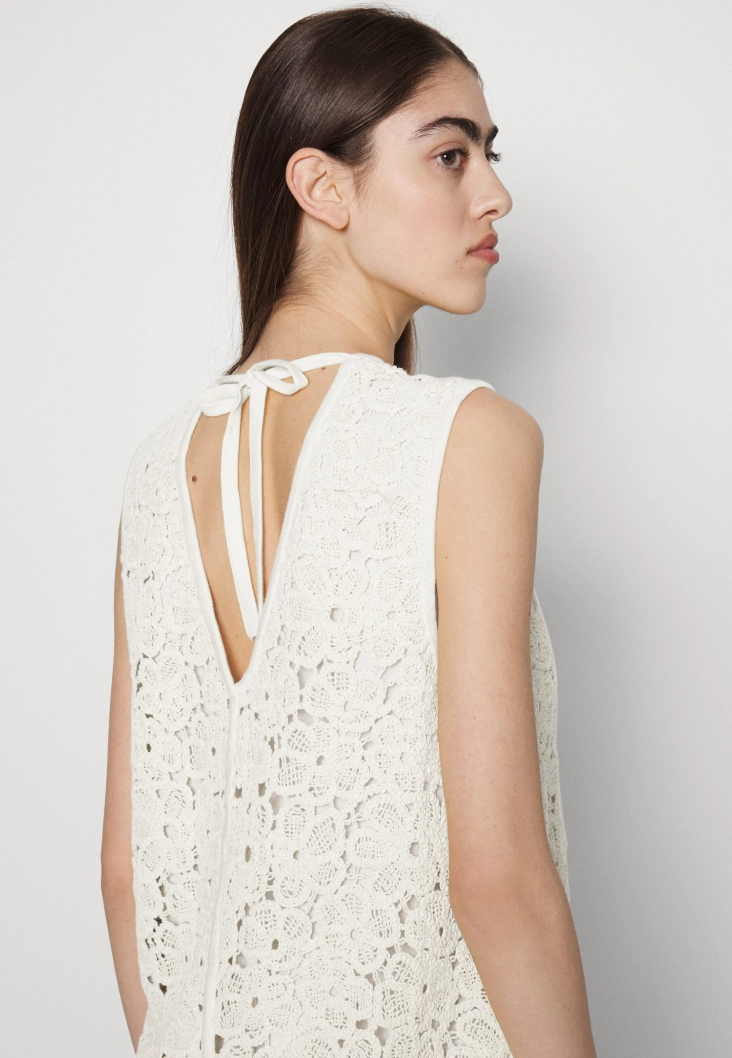 Marimekko Ranso Unikko Dress - Gebreide Jurk - Light Yellow/Off-White 4 Marimekko Ranso Unikko Dress - Gebreide Jurk - Light Yellow/Off-White - Afbeelding 4