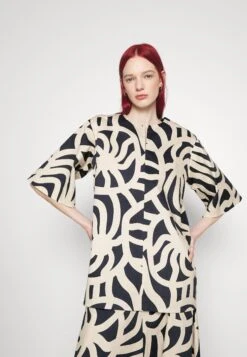 Marimekko Feles Joonas - Blouse - Dark Navy, Sand -Marimekko Winkel 07f17da5ea9d4a87b53154e095ffb980