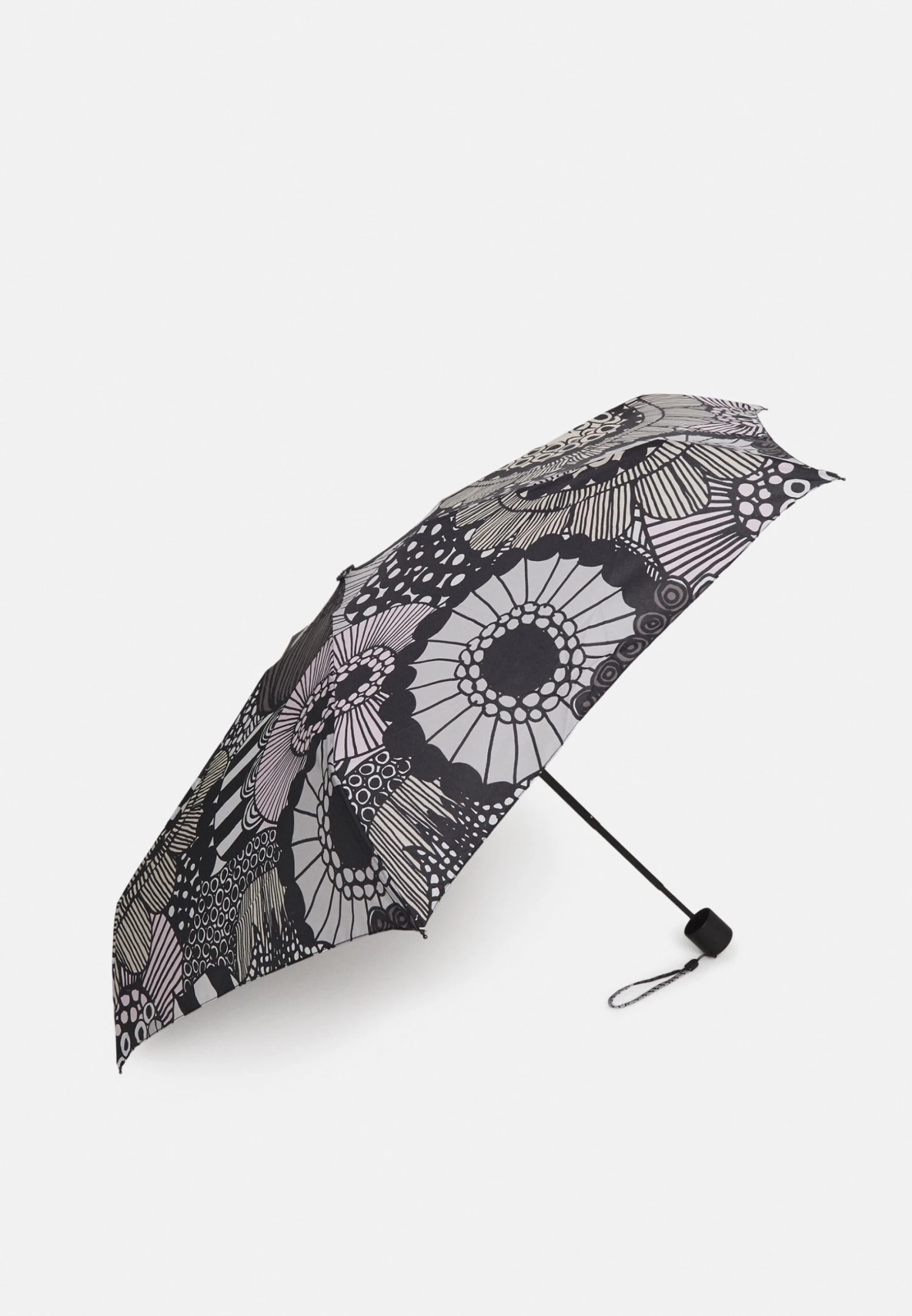 Marimekko Siirtolapuutarha Mini ManualUmbrella - Paraplu - Black/White/Grey/Light Pink 1 Marimekko Siirtolapuutarha Mini ManualUmbrella - Paraplu - Black/White/Grey/Light Pink