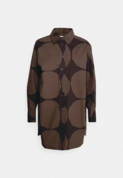 Marimekko Nila Kivet Shirt - Overhemdblouse - Dark Brown/Brown -Marimekko Winkel 147d7f04c8d1415985b6ce271eb9e680 scaled