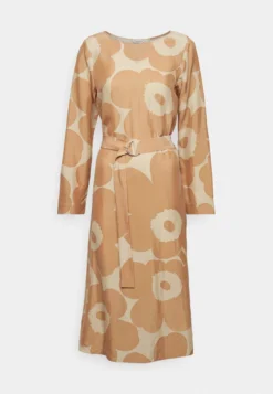 Marimekko Tyväri Unikko Dress - Jurk - Beige, Brown -Marimekko Winkel 235961ff843a43be8bd83b5a60c6453b scaled