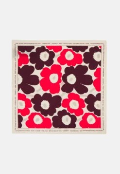 Marimekko Astrilli Unikko Bandana - Halsdoek - Red/Off-White