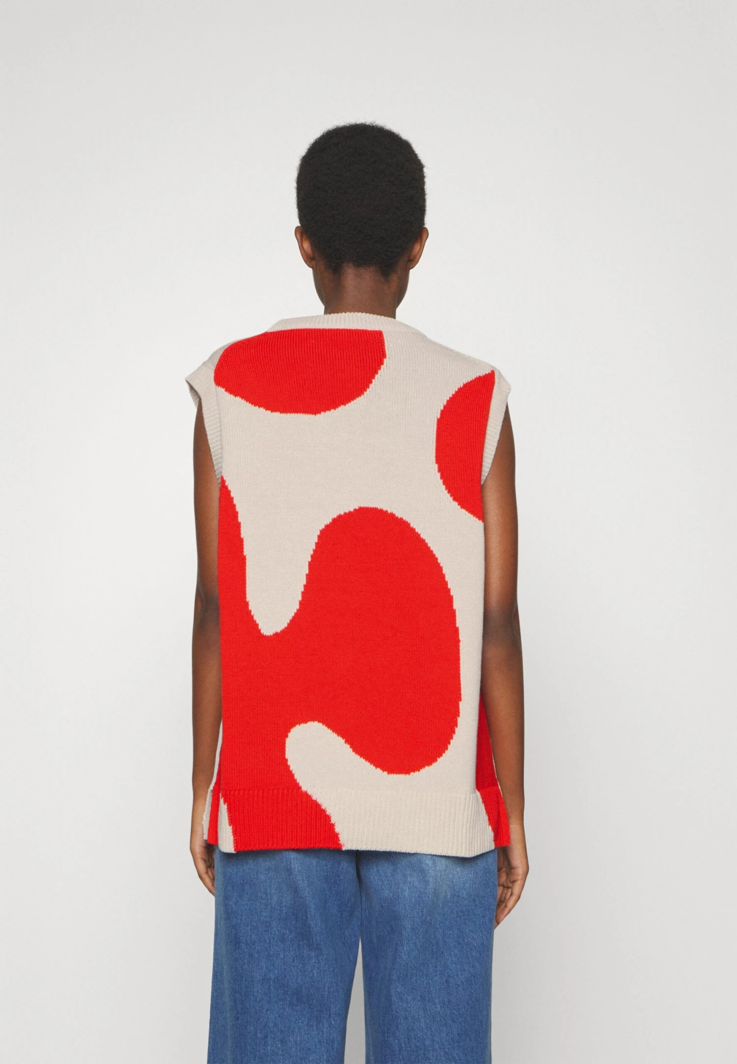 Marimekko Trui - Red, Sand 3 Marimekko Trui - Red, Sand - Afbeelding 3