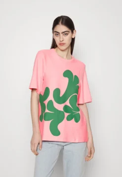 Marimekko Gutnel Leikot- T-Shirt Print - Pink/Green