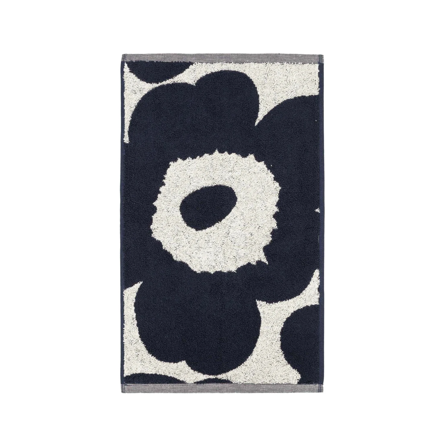 Marimekko Unikko Handdoek Natuurwit-donkerblauw 1 Marimekko Unikko Handdoek Natuurwit-donkerblauw
