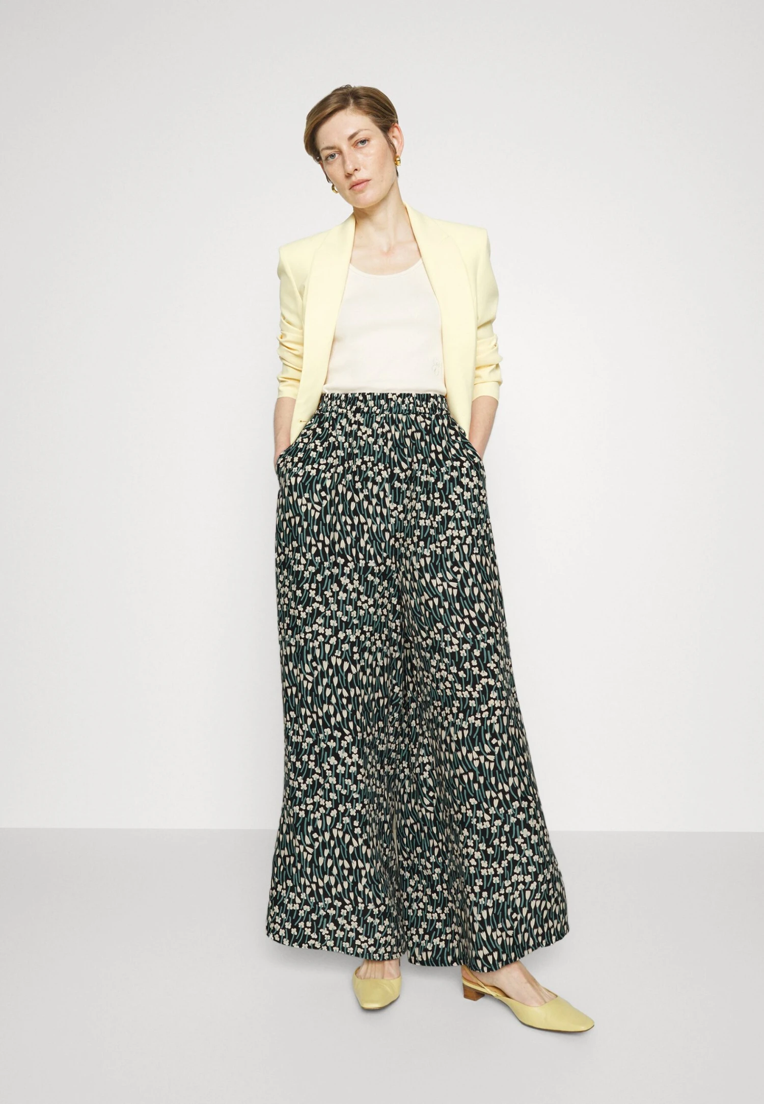 Marimekko Arkadi Tuulahdus Trousers - Broek - Black/Green/Off White 2 Marimekko Arkadi Tuulahdus Trousers - Broek - Black/Green/Off White - Afbeelding 2