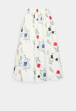 Marimekko Garrel Herbaario Skirt - A-Lijn Rok - White/Green/Blue/Red -Marimekko Winkel 4788cbf9021346b3a74398cc6ccf6479 scaled