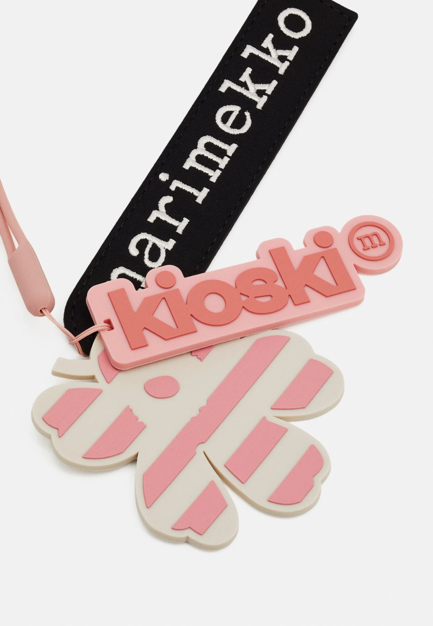 Marimekko Viisaus Key Chain - Sleutelhanger - Peach/White 3 Marimekko Viisaus Key Chain - Sleutelhanger - Peach/White - Afbeelding 3