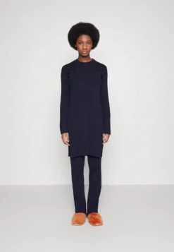 Marimekko Raidakas Knitted Dress - Gebreide Jurk - Blue/Black