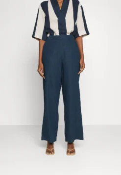 Marimekko Pavla Solid Trousers - Broek - Dark Navy
