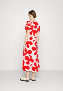 Marimekko Fenja Pulloposti Poplin Dress - Maxi-Jurk - Red -Marimekko Winkel 4c6862a7984d4d94b1d85a32b9525351