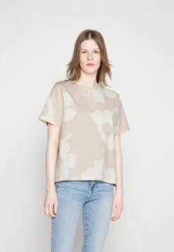 Marimekko Amela Juhla Unikko - T-Shirt Print - Off White, Beige