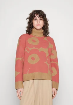 Marimekko Rudia Unikko - Trui - Beige, Pink