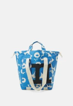 Marimekko Mono City Tote Unikko Shoulder Bag - Handtas - Cotton, Light Blue