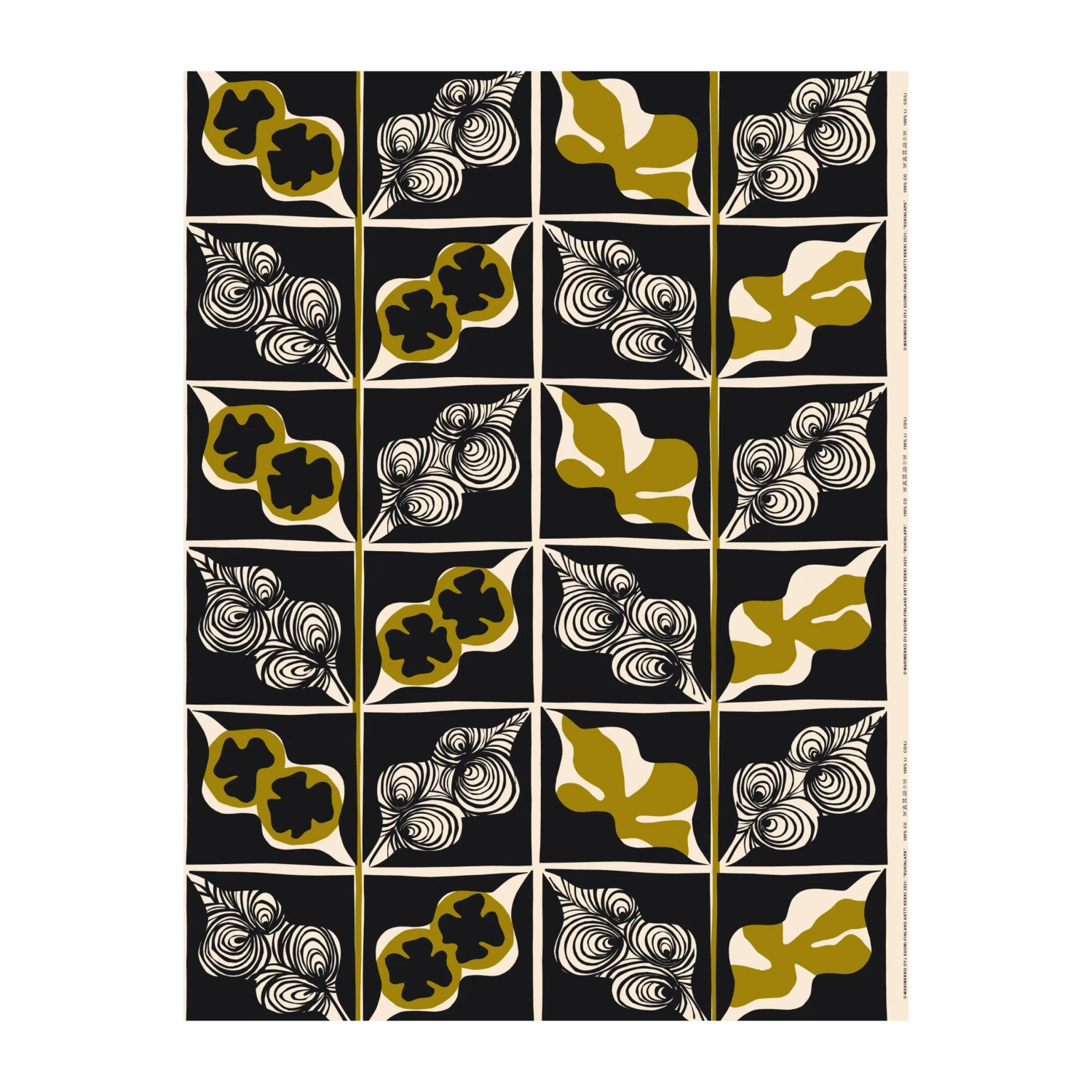 Marimekko Rukinlapa Ongebleekte Katoenen Stof 1 Marimekko Rukinlapa Ongebleekte Katoenen Stof