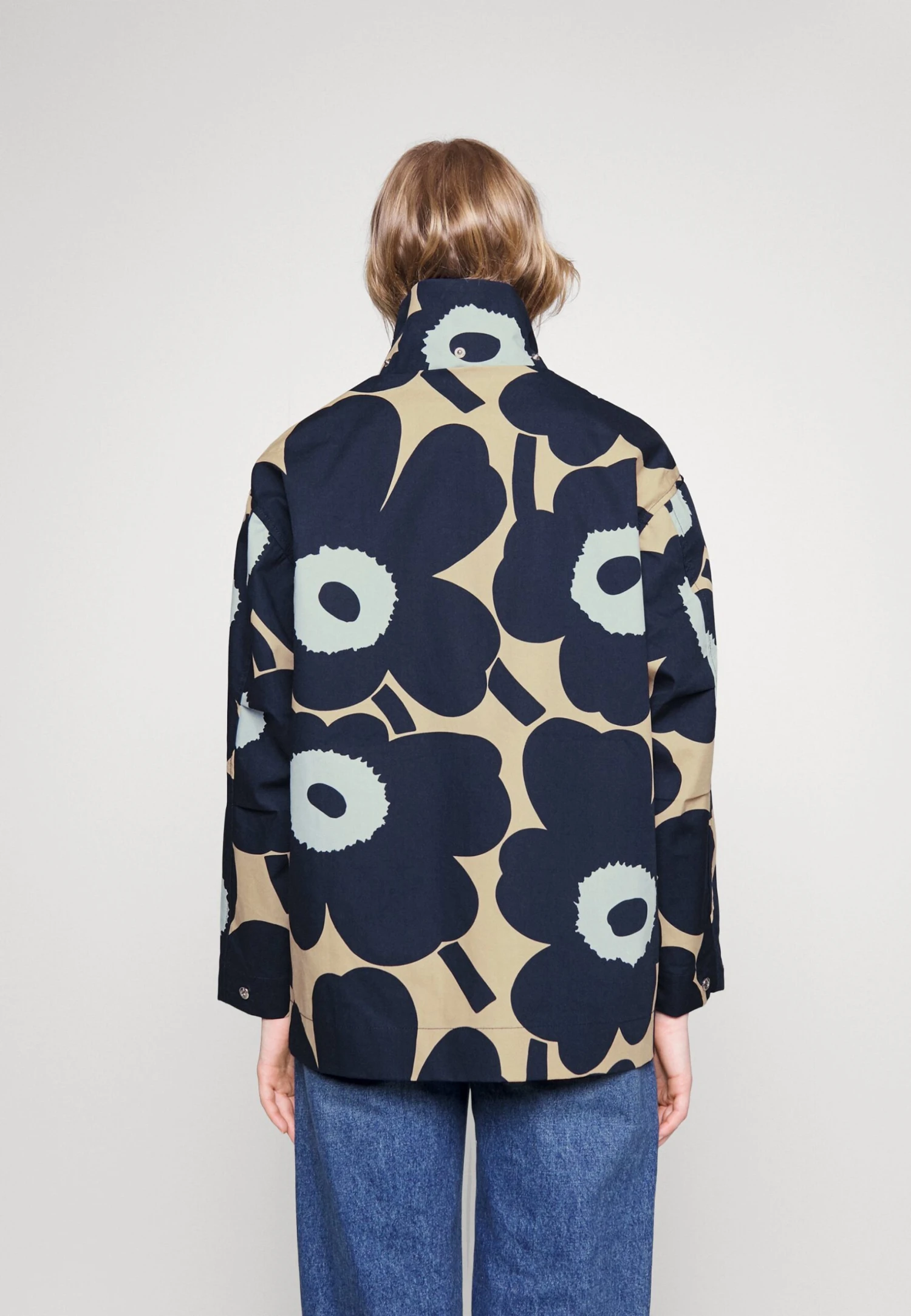 Marimekko Magna Unikko Coat - Parka - Dark Blue, Light Yellow 4 Marimekko Magna Unikko Coat - Parka - Dark Blue, Light Yellow - Afbeelding 4