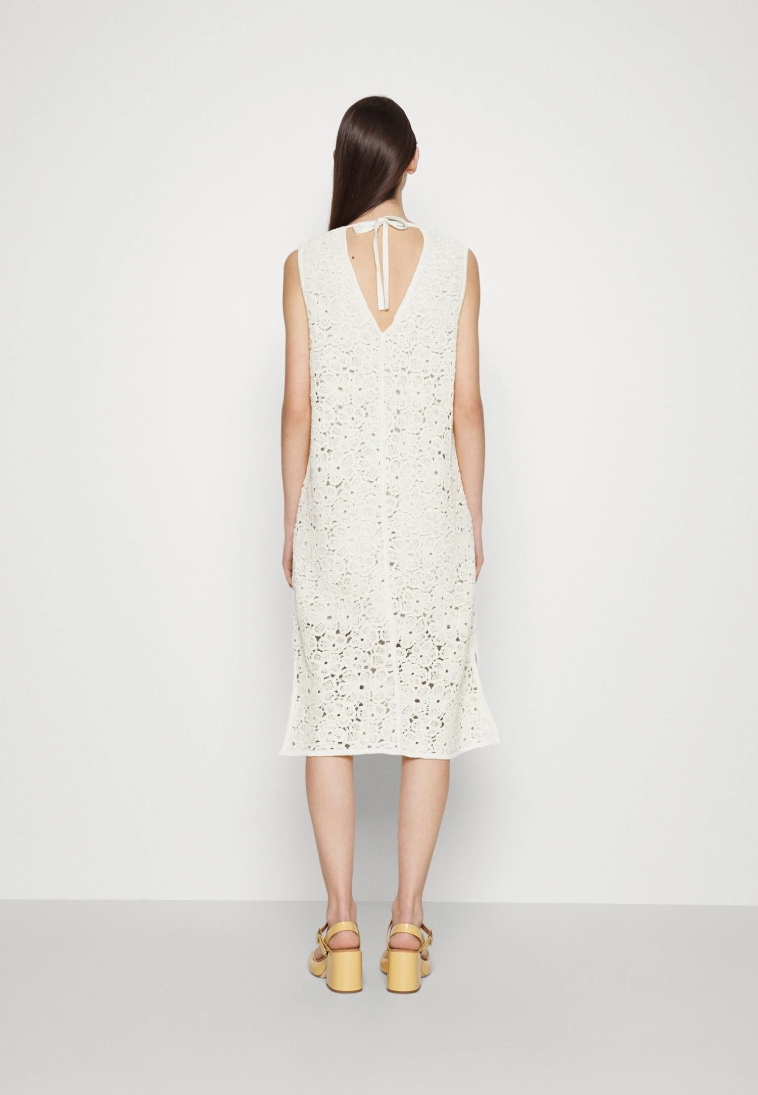 Marimekko Ranso Unikko Dress - Gebreide Jurk - Light Yellow/Off-White 3 Marimekko Ranso Unikko Dress - Gebreide Jurk - Light Yellow/Off-White - Afbeelding 3