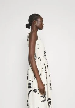 Marimekko Dreija Herbaario Dress - Jerseyjurk - Offwhite/Black -Marimekko Winkel 62f3758b0e574683bbd24e2baa176c52