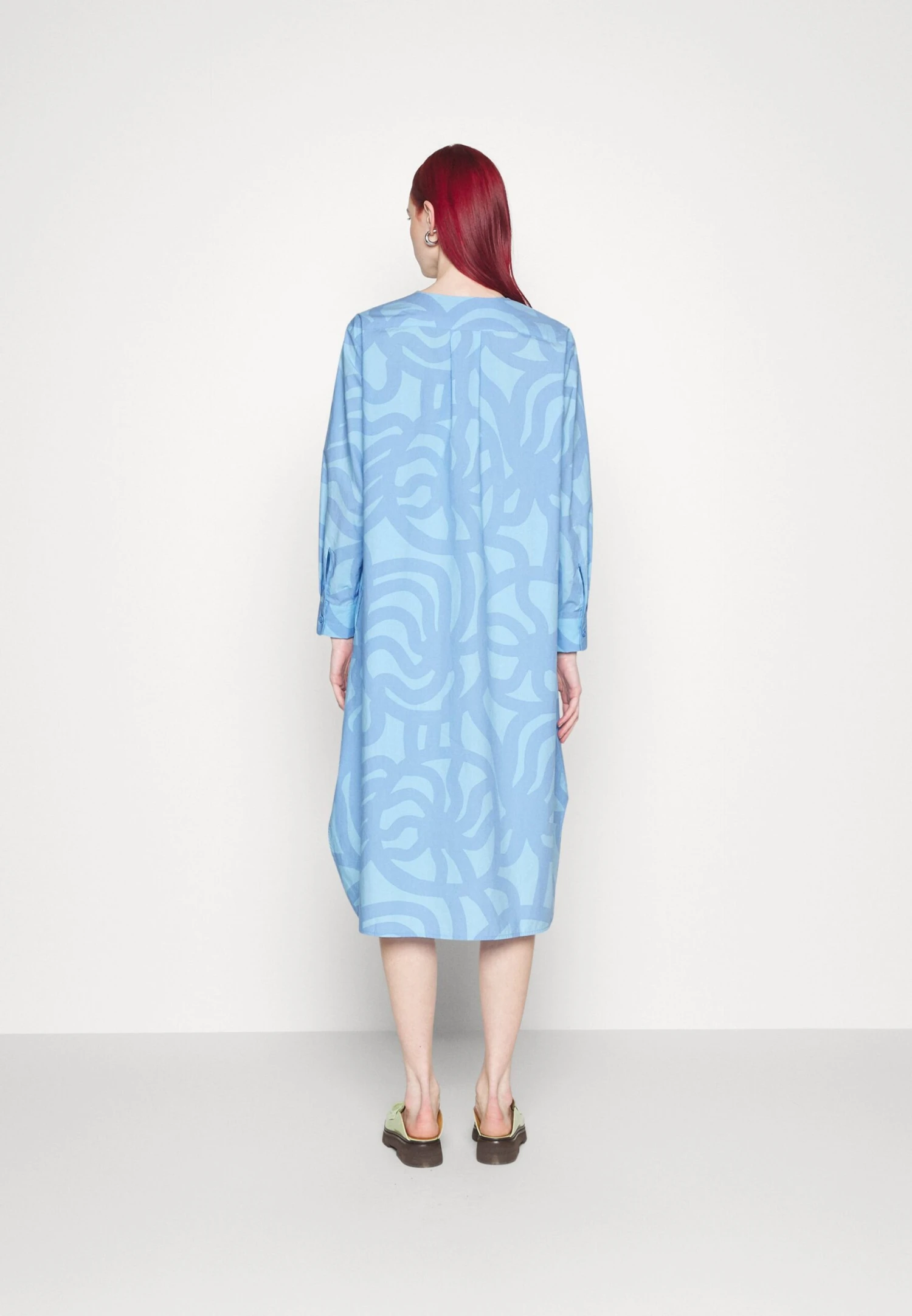 Marimekko Krihke Joonas Shirt Dress - Blousejurk - Light Blue/Blue 5 Marimekko Krihke Joonas Shirt Dress - Blousejurk - Light Blue/Blue - Afbeelding 5
