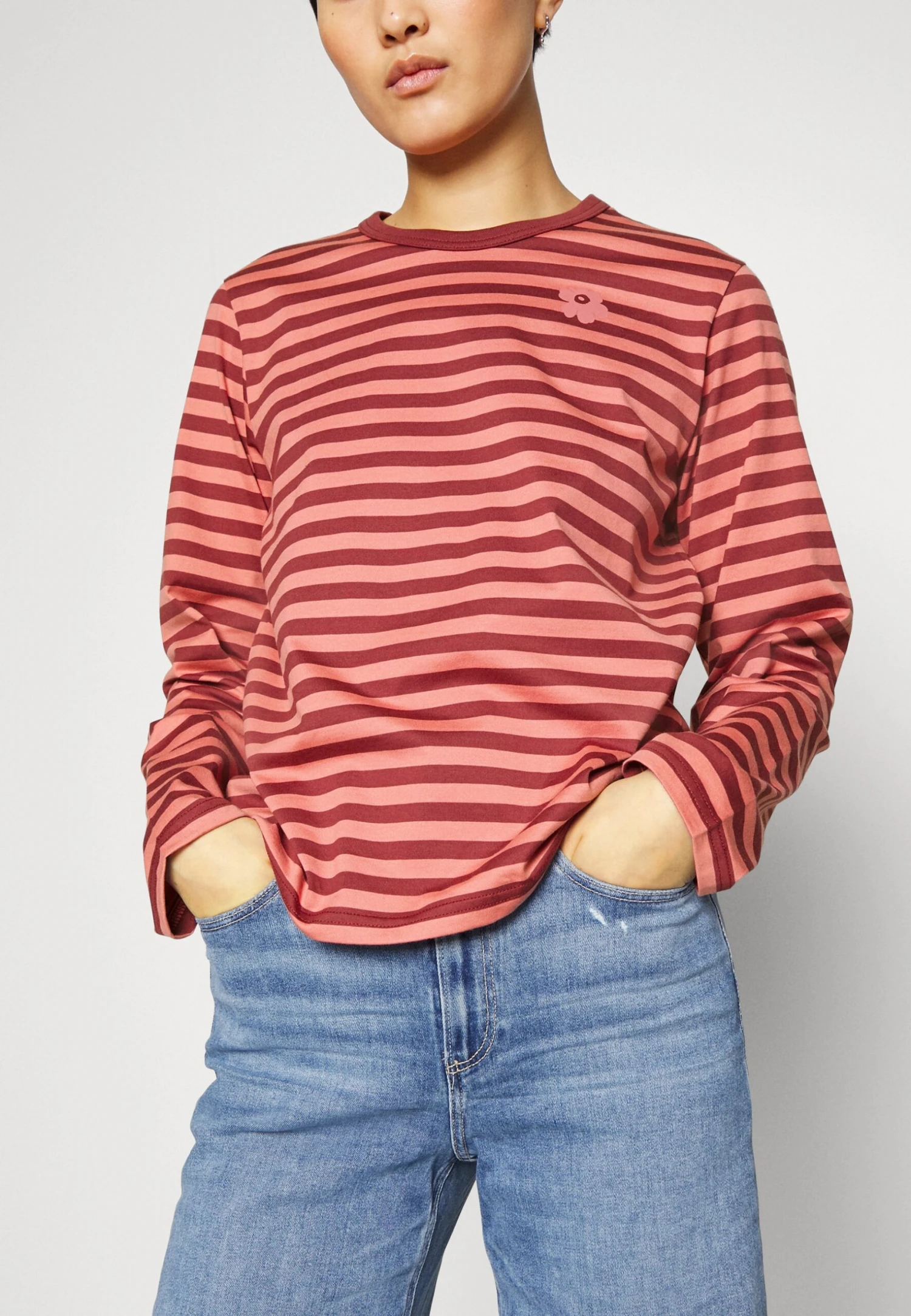 Marimekko Tasaraita- Longsleeve - Dark Red/Pink 6 Marimekko Tasaraita- Longsleeve - Dark Red/Pink - Afbeelding 6