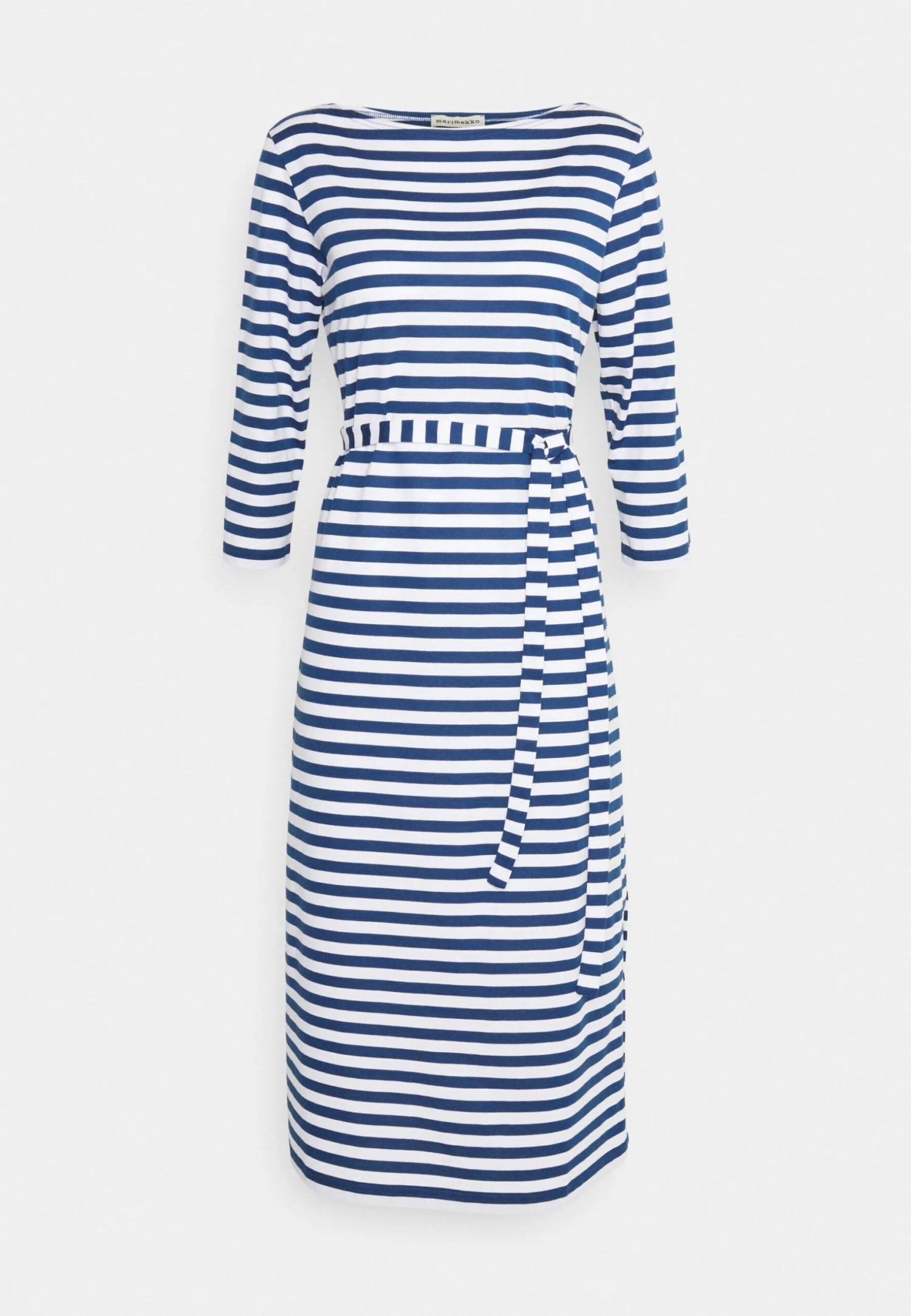 Marimekko Kioski Tasaraita Ilma Dress- Jerseyjurk - Blue/White 4 Marimekko Kioski Tasaraita Ilma Dress- Jerseyjurk - Blue/White - Afbeelding 4
