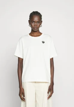 Marimekko Erna Relaxed - T-Shirt Basic - Off White/Black