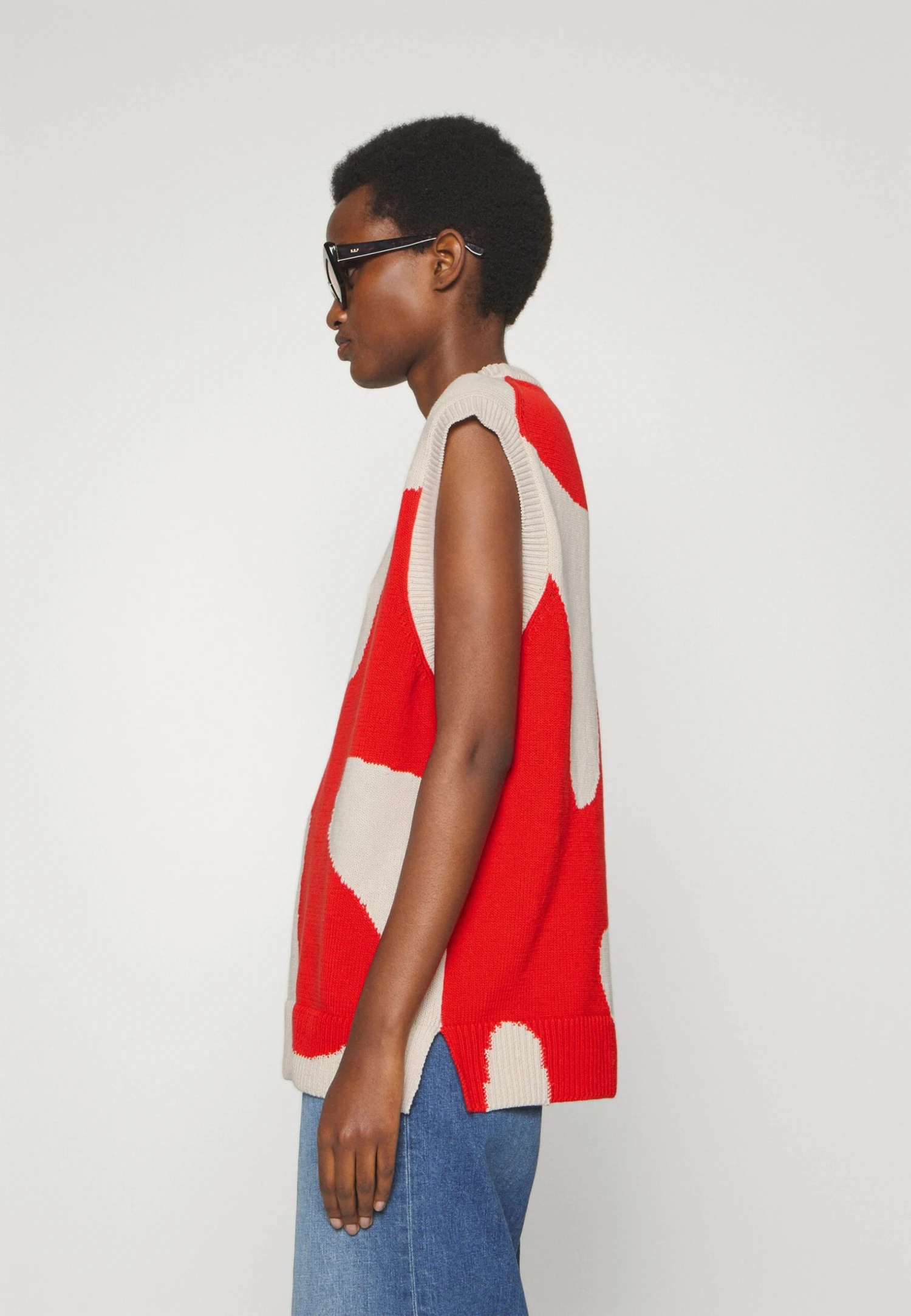 Marimekko Trui - Red, Sand 4 Marimekko Trui - Red, Sand - Afbeelding 4