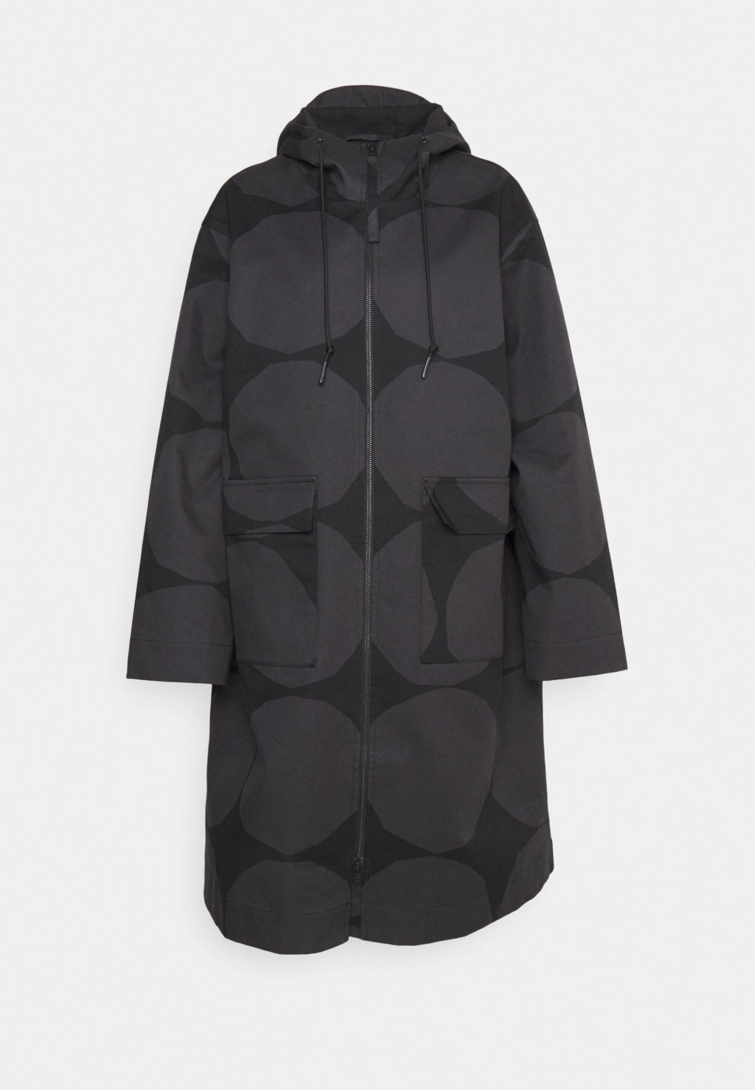 Marimekko Mangaani Kivet - Mantel - Dark Grey, Black 6 Marimekko Mangaani Kivet - Mantel - Dark Grey, Black - Afbeelding 6