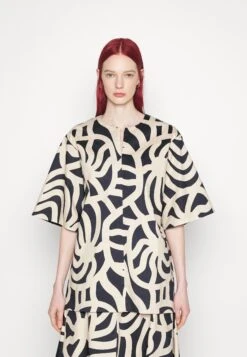 Marimekko Feles Joonas - Blouse - Dark Navy, Sand -Marimekko Winkel 83f9fb647d0d41888d6eea0a1dfa8ca9