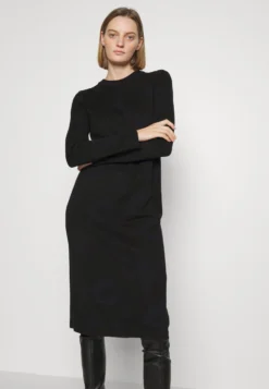 Marimekko Ennallaan Unikko Dress - Gebreide Jurk - Blue/Black