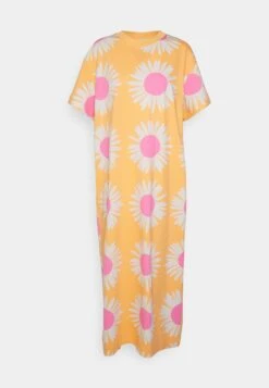 Marimekko Genista Auringonkukka Dress - Jerseyjurk - Orange/Pink/Grey -Marimekko Winkel 878e774671174f929f61a2a0a5912565