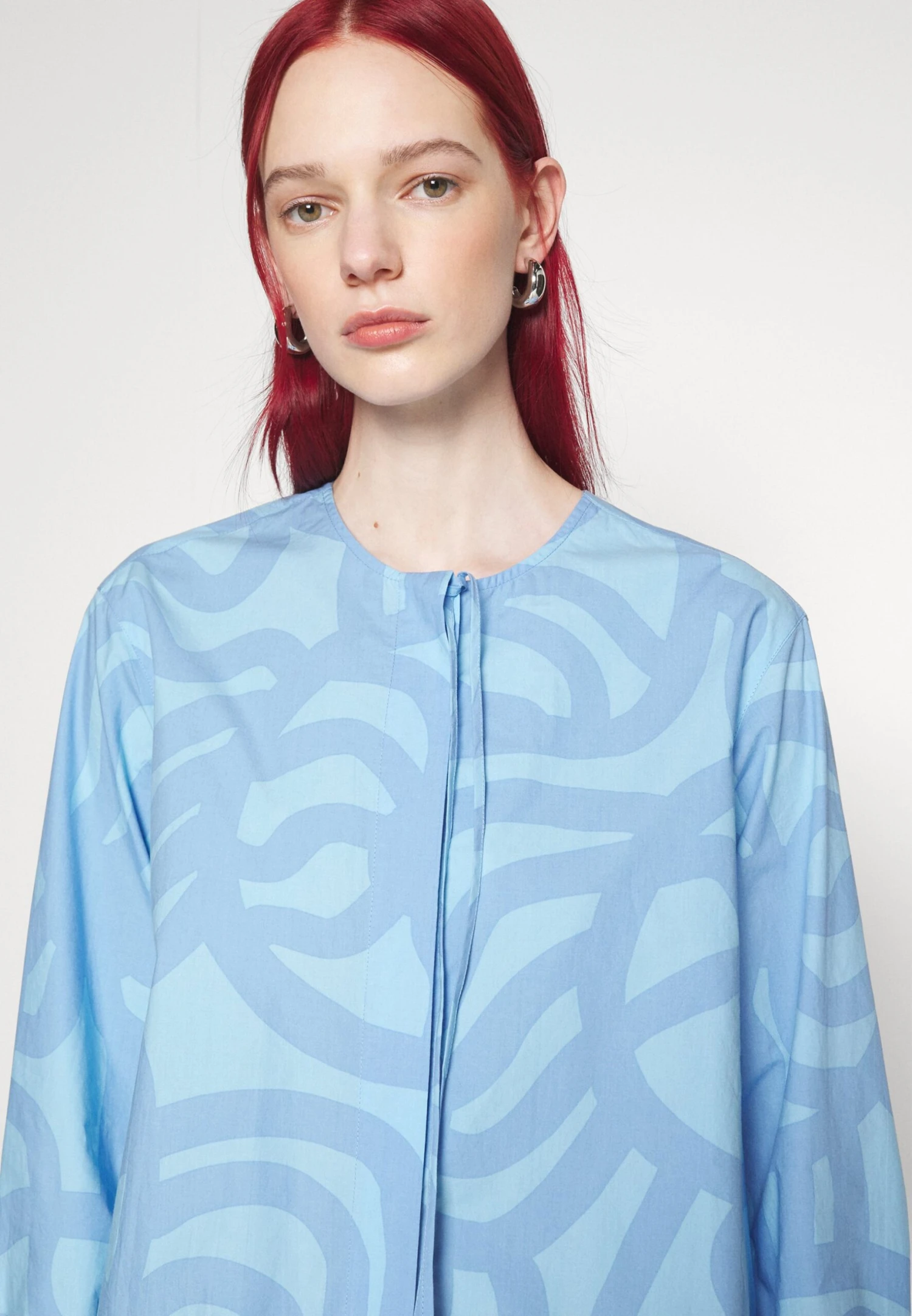 Marimekko Krihke Joonas Shirt Dress - Blousejurk - Light Blue/Blue 7 Marimekko Krihke Joonas Shirt Dress - Blousejurk - Light Blue/Blue - Afbeelding 7