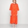 Marimekko Koboltti Rentukka Dress - Maxi-Jurk - Pink/Orange