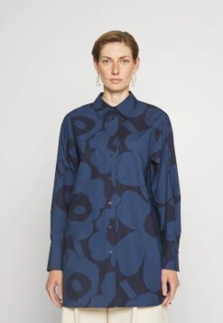 Marimekko Nila Unikko Poplin - Blouse - Blue/Dark Blue