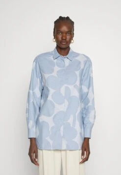 Marimekko Ruoste Unikko- Overhemdblouse - Light Blue/Blue