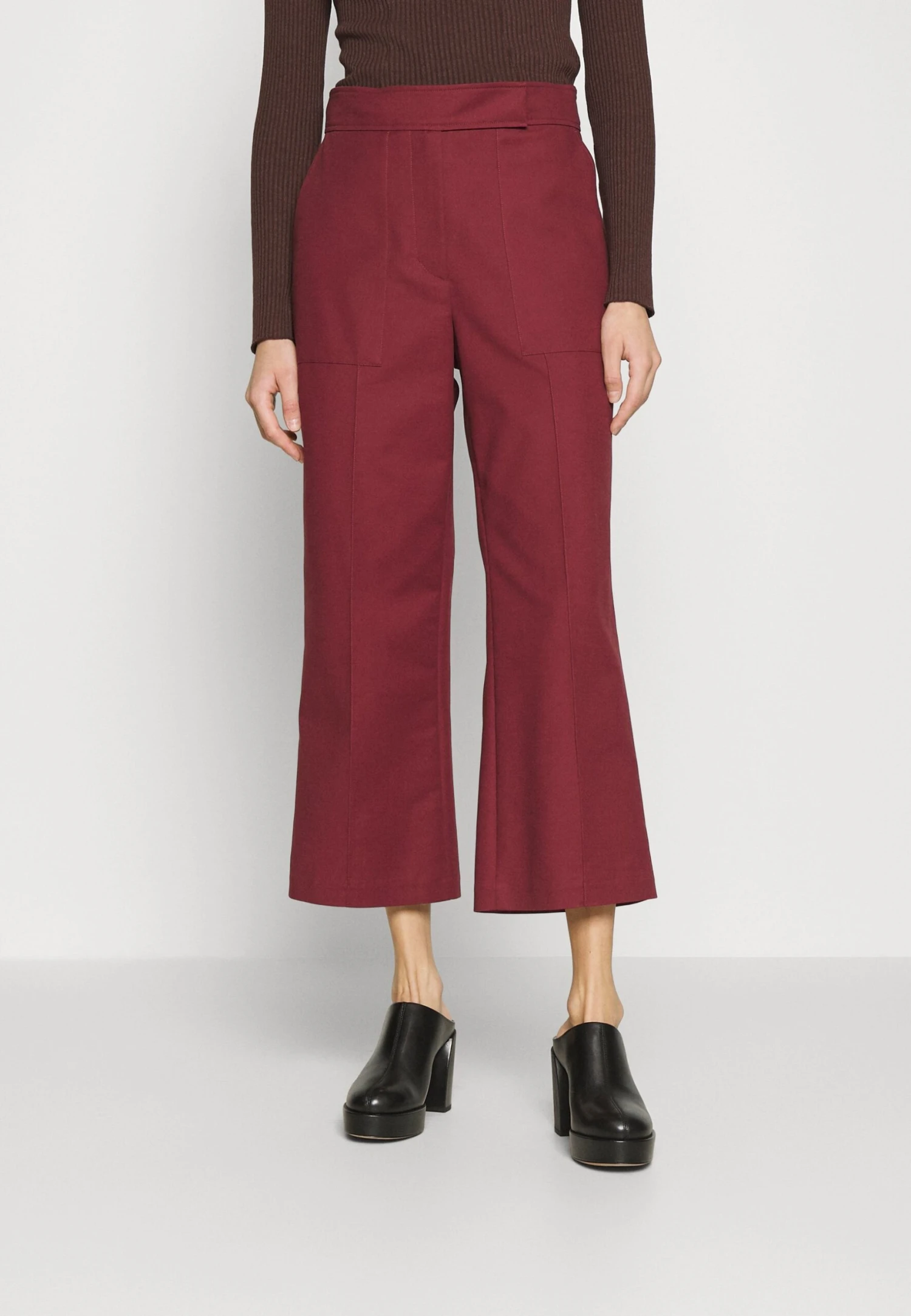 Marimekko Utila Solid Trousers - Broek - Dark Red 1 Marimekko Utila Solid Trousers - Broek - Dark Red
