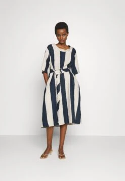 Marimekko Poalla Maalis - Jurk - Off-White, Dark Navy