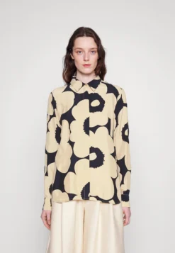 Marimekko Värssy Unikko - Overhemdblouse - Marinblå