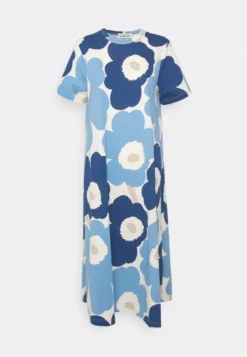 Marimekko Kioski Petrun Unikko Dress - Jerseyjurk - Blue/Dark Blue/Off-White 8 Marimekko Kioski Petrun Unikko Dress - Jerseyjurk - Blue/Dark Blue/Off-White -Marimekko Winkel b317073d87a94f72a1038ca92e458cde scaled