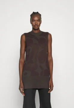Marimekko Kartussi Unikko - Trui - Dark Brown