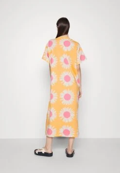 Marimekko Genista Auringonkukka Dress - Jerseyjurk - Orange/Pink/Grey -Marimekko Winkel bc6b1d04a1584102882fe3053880ff40