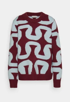 Marimekko Eksa Koukero - Trui - Dark Red/Blue -Marimekko Winkel bf2c0eed9c994654a36a8d58c3787471 scaled