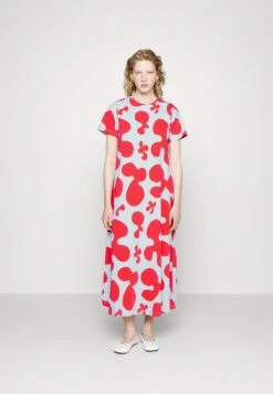 Marimekko Kalliokielo Pulloposti - Jerseyjurk - Light Blue/Red