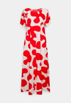 Marimekko Fenja Pulloposti Poplin Dress - Maxi-Jurk - Red -Marimekko Winkel c99e034786f34617b72ad6658192be8d scaled