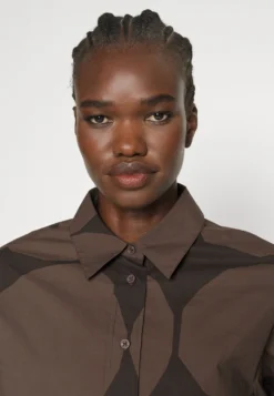 Marimekko Nila Kivet Shirt - Overhemdblouse - Dark Brown/Brown -Marimekko Winkel cfc5aa189edc4ccfa734fc9575f69660 scaled