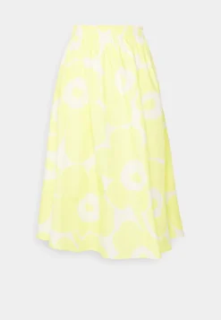 Marimekko Garrel Unikko Cotton Poplin- A-Lijn Rok - Yellow/White -Marimekko Winkel d053c6422246426db27f8bca69bd7273 scaled
