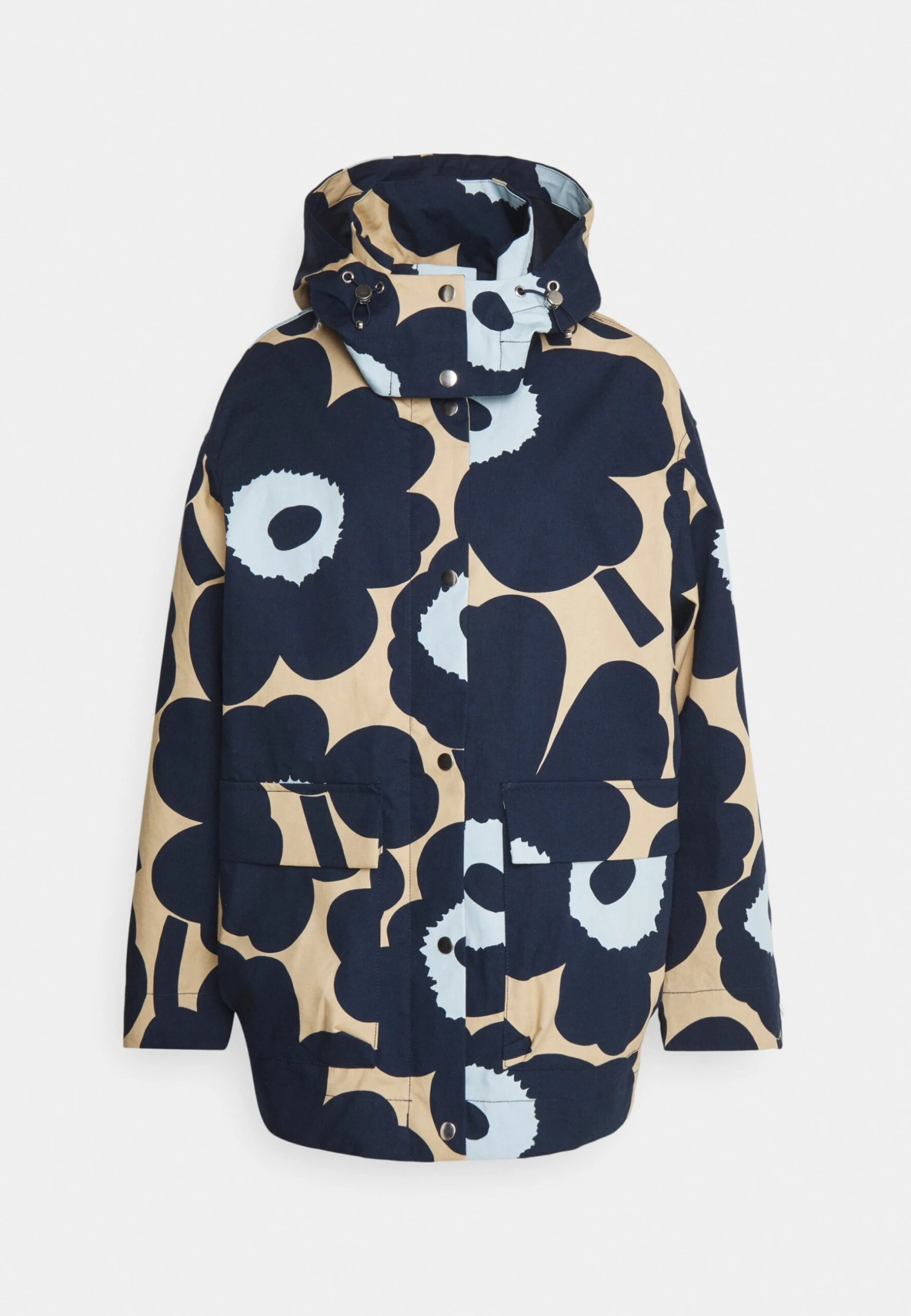 Marimekko Magna Unikko Coat - Parka - Dark Blue, Light Yellow 6 Marimekko Magna Unikko Coat - Parka - Dark Blue, Light Yellow - Afbeelding 6