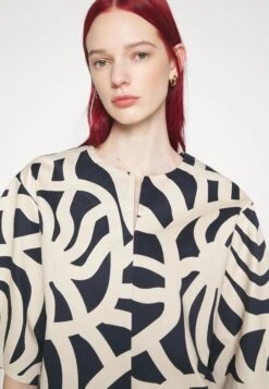 Marimekko Feles Joonas - Blouse - Dark Navy, Sand -Marimekko Winkel f83c7dbf61b2400d80efa181ef4bf44e