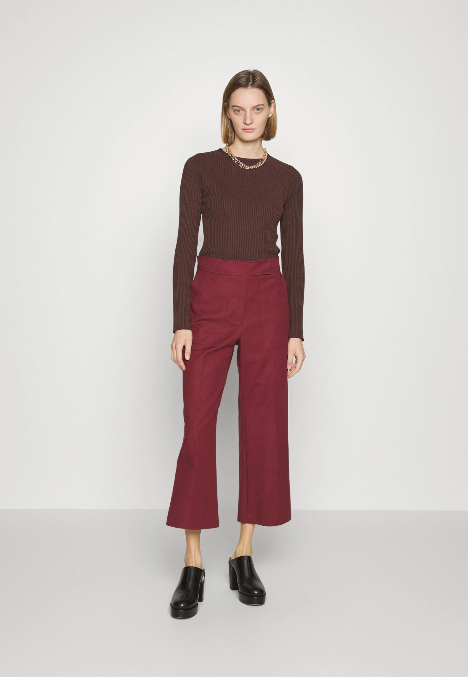 Marimekko Utila Solid Trousers - Broek - Dark Red 2 Marimekko Utila Solid Trousers - Broek - Dark Red - Afbeelding 2